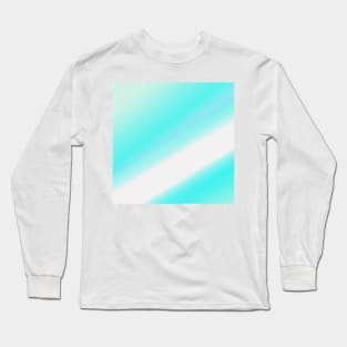 BLUE WHITE ABSTRACT TEXTURE ART Long Sleeve T-Shirt